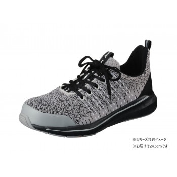 福山ゴム工業　作業靴 アローマックス 93　24.5cm グレー EE25600