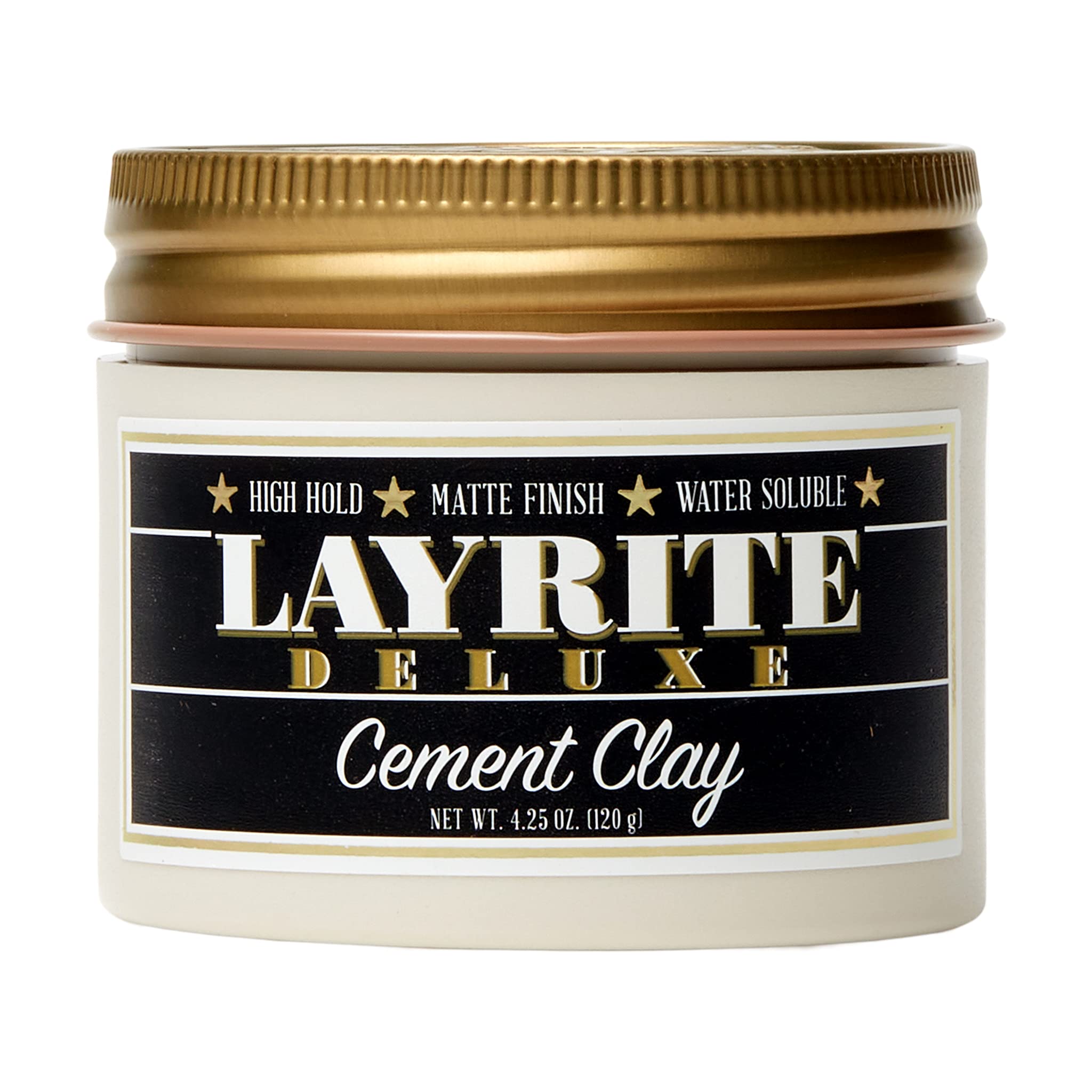 全国送料無料 Layrite Cement Clay (High Hold, Matte Finish, Water Soluble) 120g/4.25oz並行輸入品 4,834円