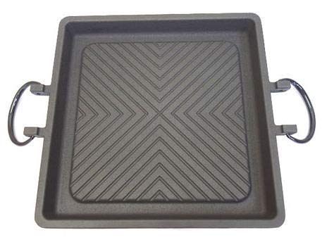 南部鉄器 焼肉鉄板 焼肉プレート IH対応 寸法：290角*高さ33mm