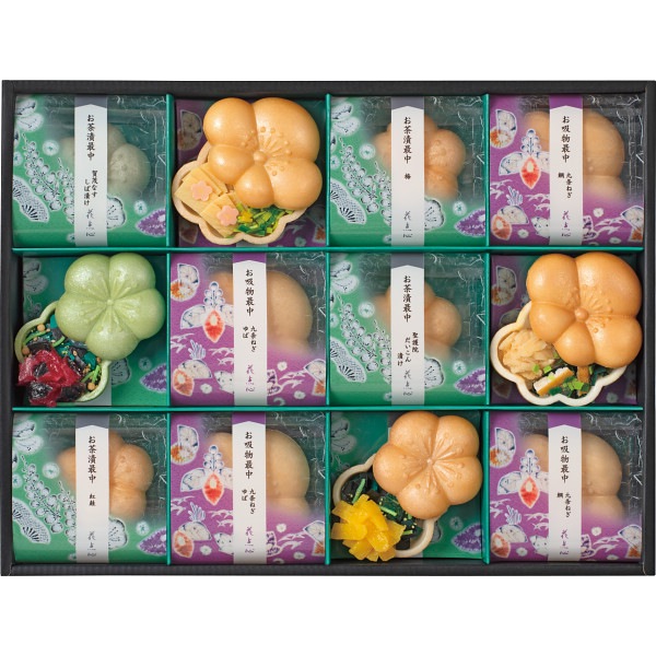 京都辻が花 お茶漬お吸物最中詰合せ YTｰ40 お吸い物 和風惣菜 詰め合わせ ラッピング無料 A31