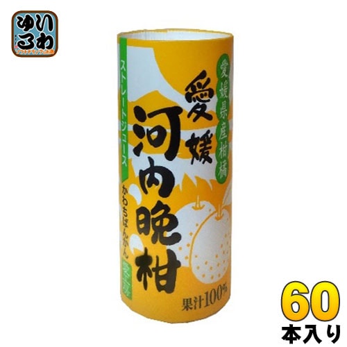 愛工房 河内晩柑 125ml カート缶 60本 (30本入×2 まとめ買い)