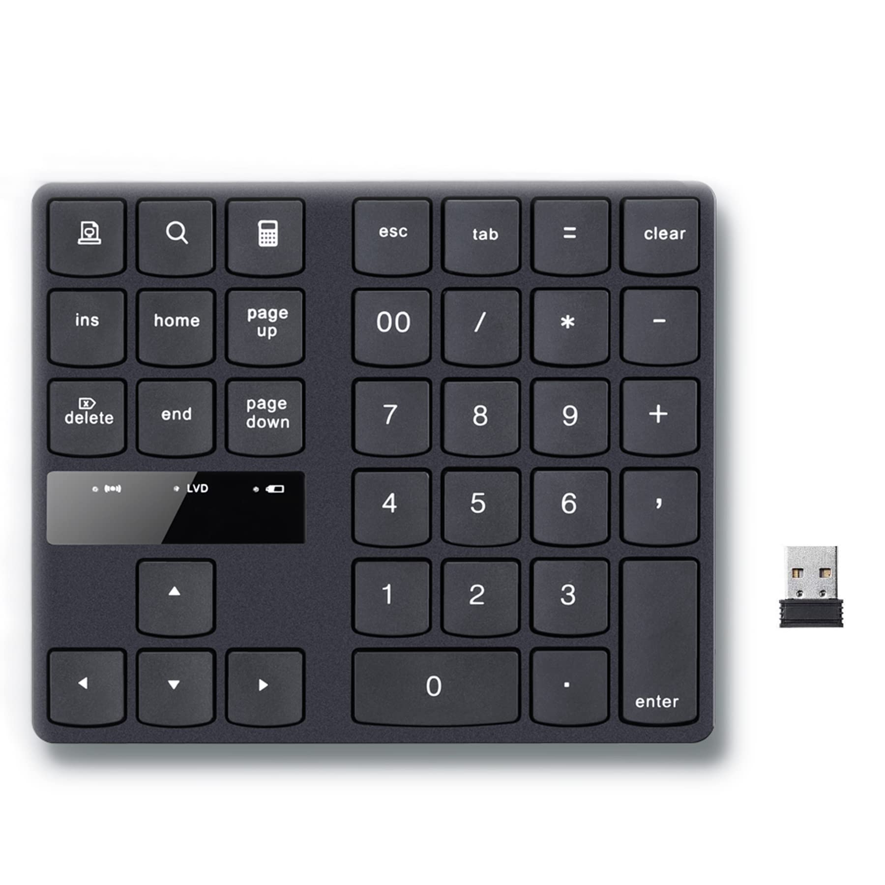 Sumeber テンキー 2.4 G無線 テンキー マルチペアリング 数字キーボード 金属構造 numlock連動 3台まで接続可能 Type-C充電式 ブルートゥ ーステンキー 超薄型 ナンバーパッ