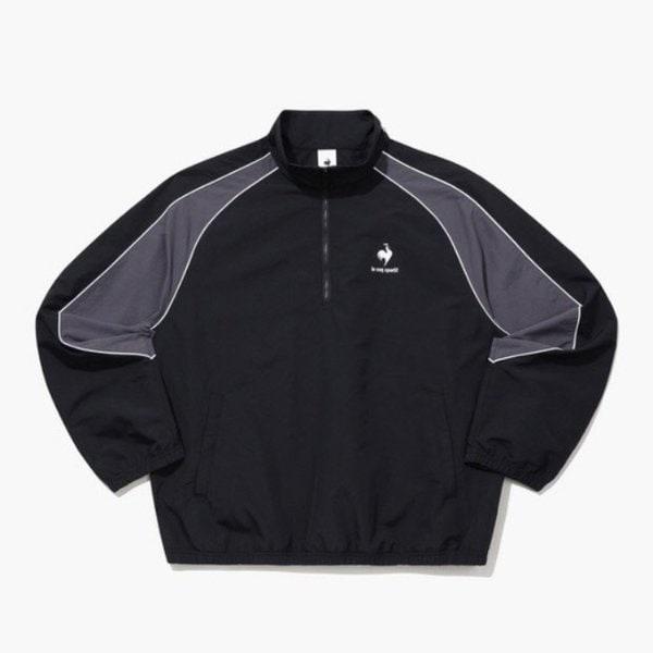 M ジャケット CQK QQ123LJK22-BLK カラーブロック ハーフジップ アノラック ジャケット / BLACK