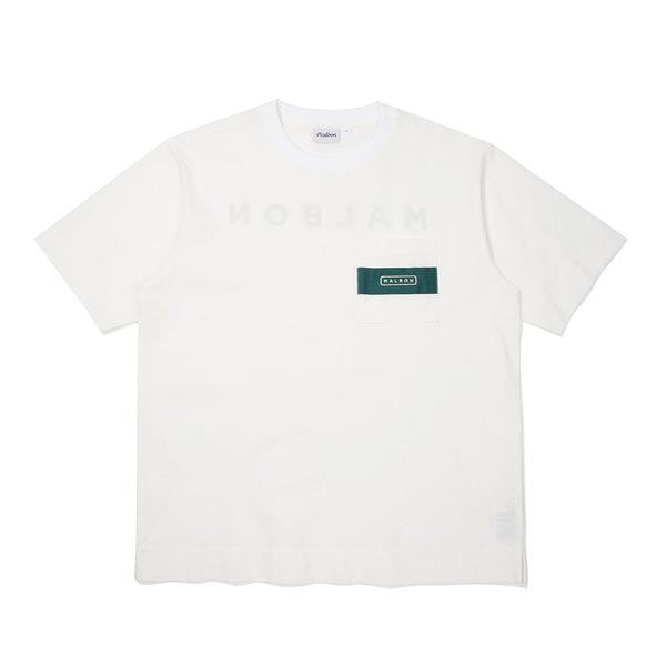 [マルボン公式] マルボンポケットユニラウンドTシャツ WHITE