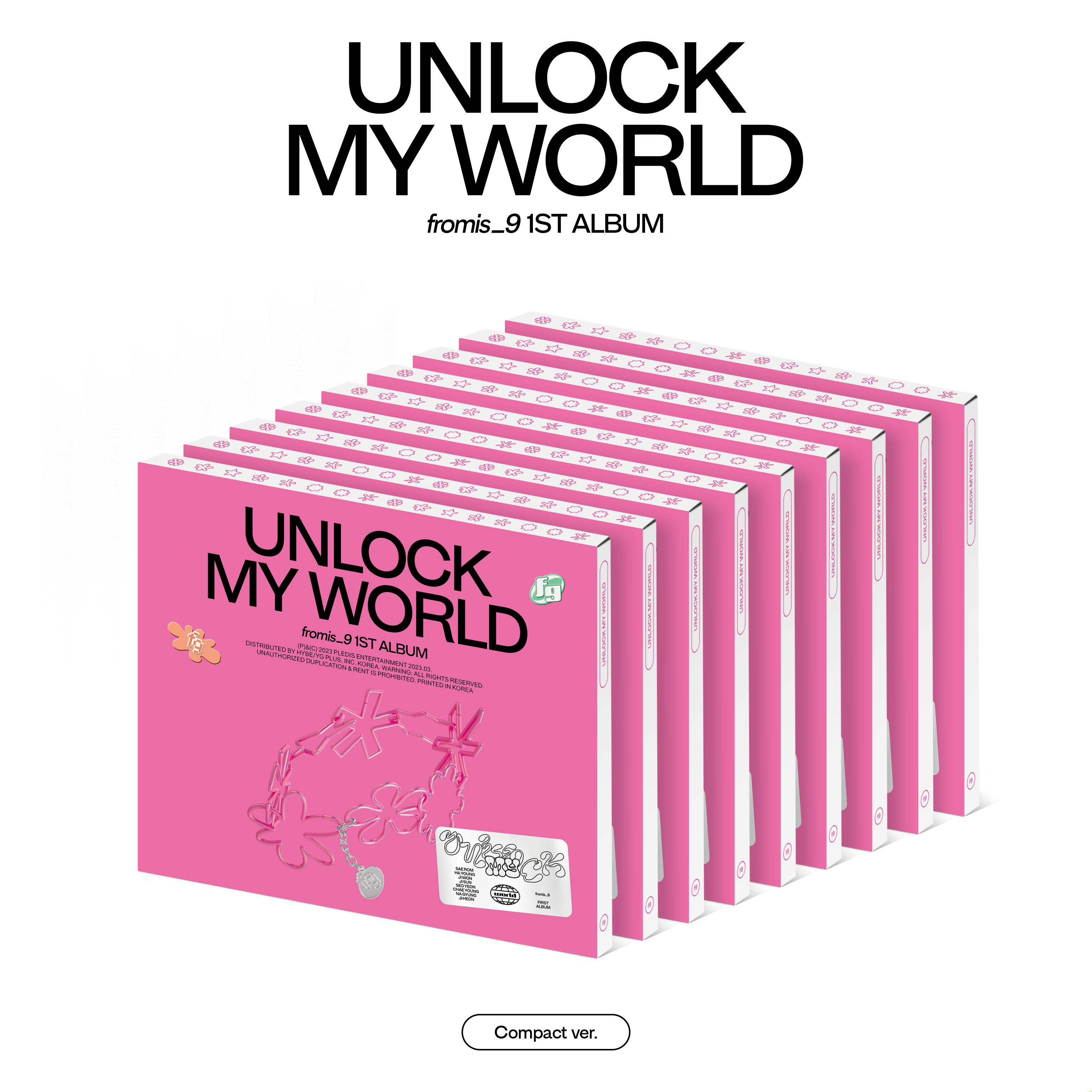 fromis_9 1st Album ‘Unlock My World’ (Compact ver.) 5種SET / ランダム