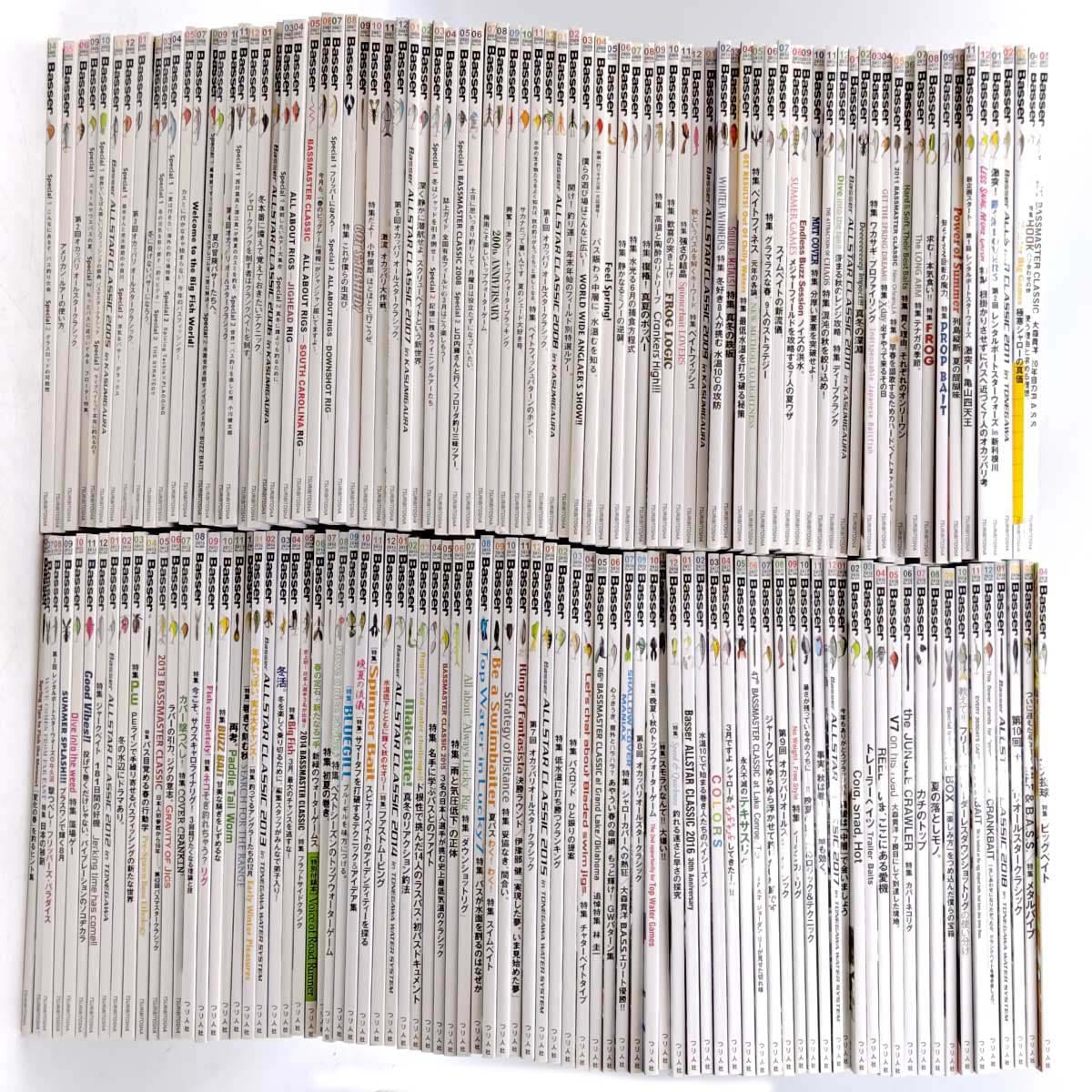 【中古】[計165冊セット] Basser バサー 2005年4月～2019年4月号 一部(計4冊)抜けあり 釣り雑誌 バスフィッシング専門誌 15,260円