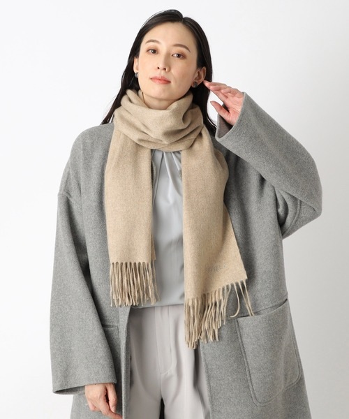 [最安値挑戦]ストール カシミヤ100％　無地ビッグマフラー レディース