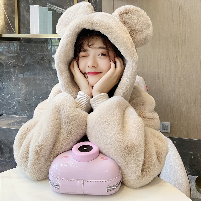 安い可愛い パーカー レディース 韓国 厚手 大きいサイズラムウールぬいぐるみコート女性 裏起毛 日本製