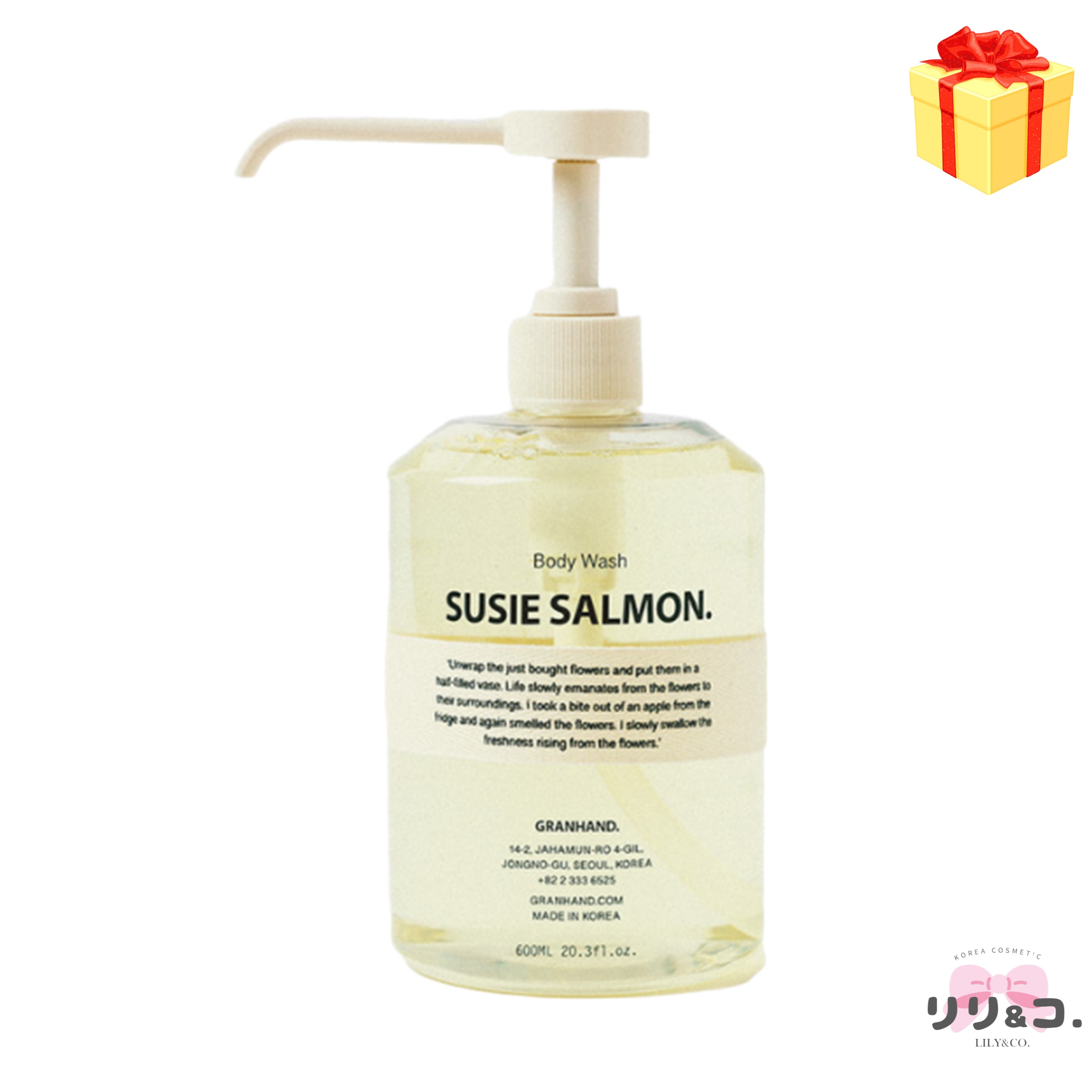 [韓国コスメ NEW] ボディウォッシュ 600ml 香り ギフト 香水 susie salmon マジックソープ ボディウォッシュ ボディケア お風呂 角質 保湿 敏感肌 乾燥 韓国コスメ