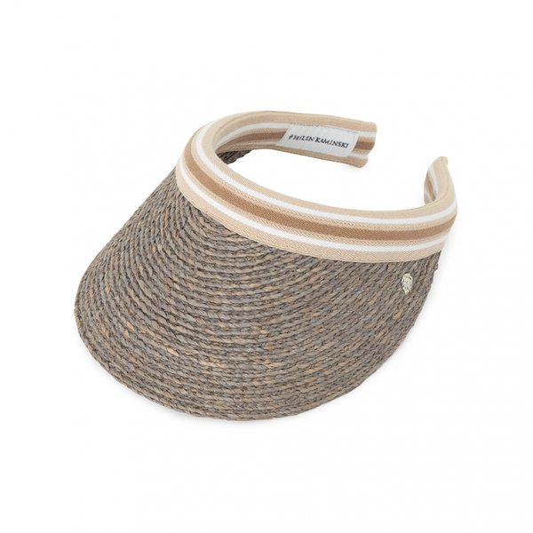 ビアンカ 10 ストライプ 女性用バイザー HAT52490 ECLIPSE MELANGE NOUGAT
