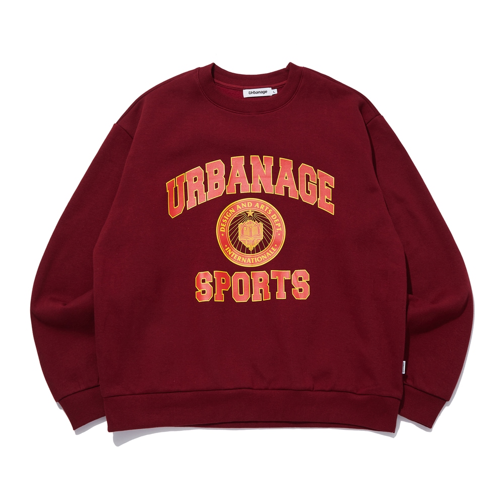 Sports Logo Sweatshirt (BURGUNDY)