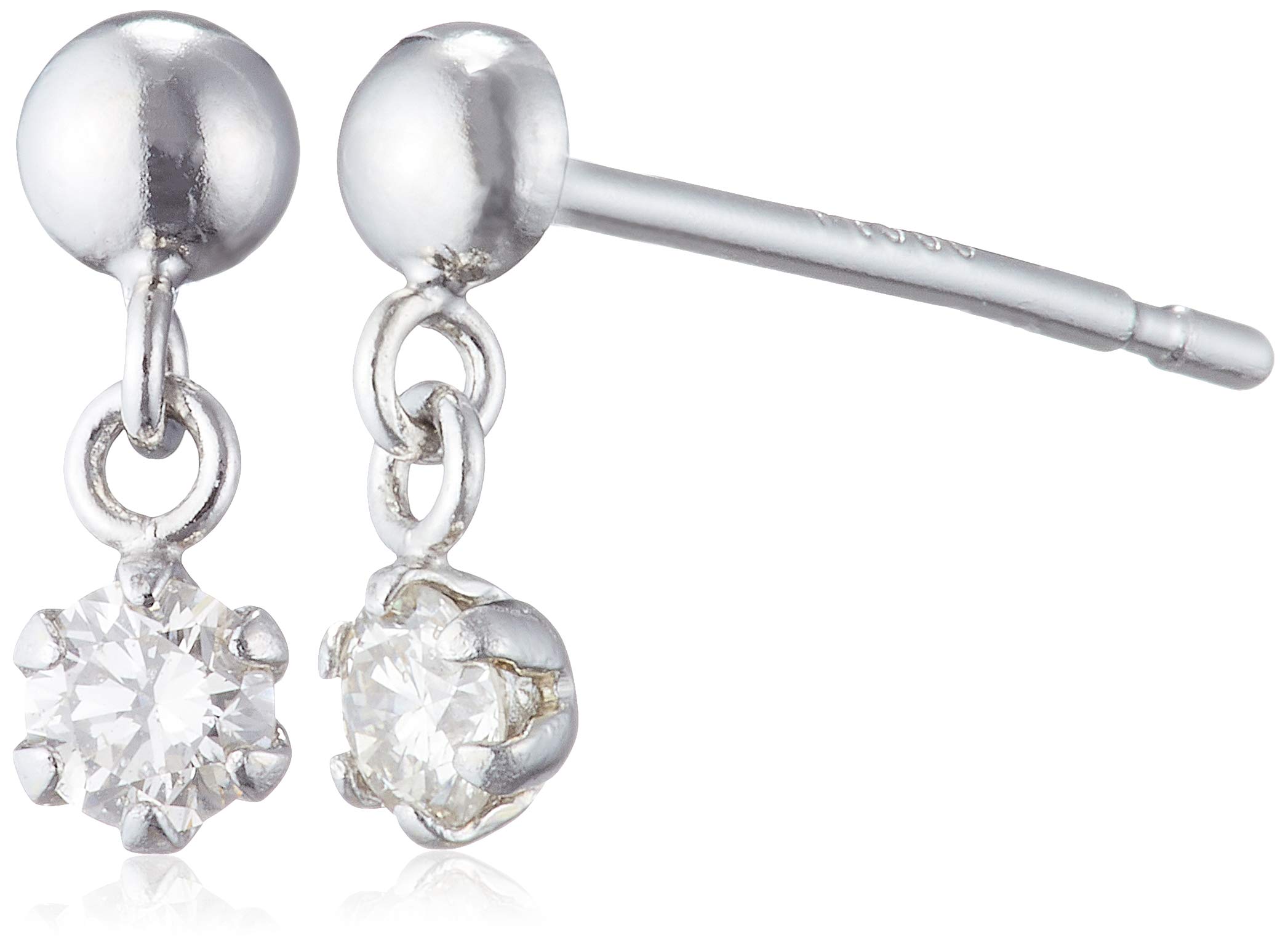 [ディーコレクション] D-COLLECTION プラチナ ダイヤモンド ピアス 0.1ct DAPE-166PT