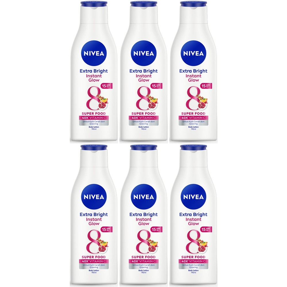 まとめ買いセット Extra Whiteシリーズ ボディローション 190ml x ６本 Instant Glow 海外直送品
