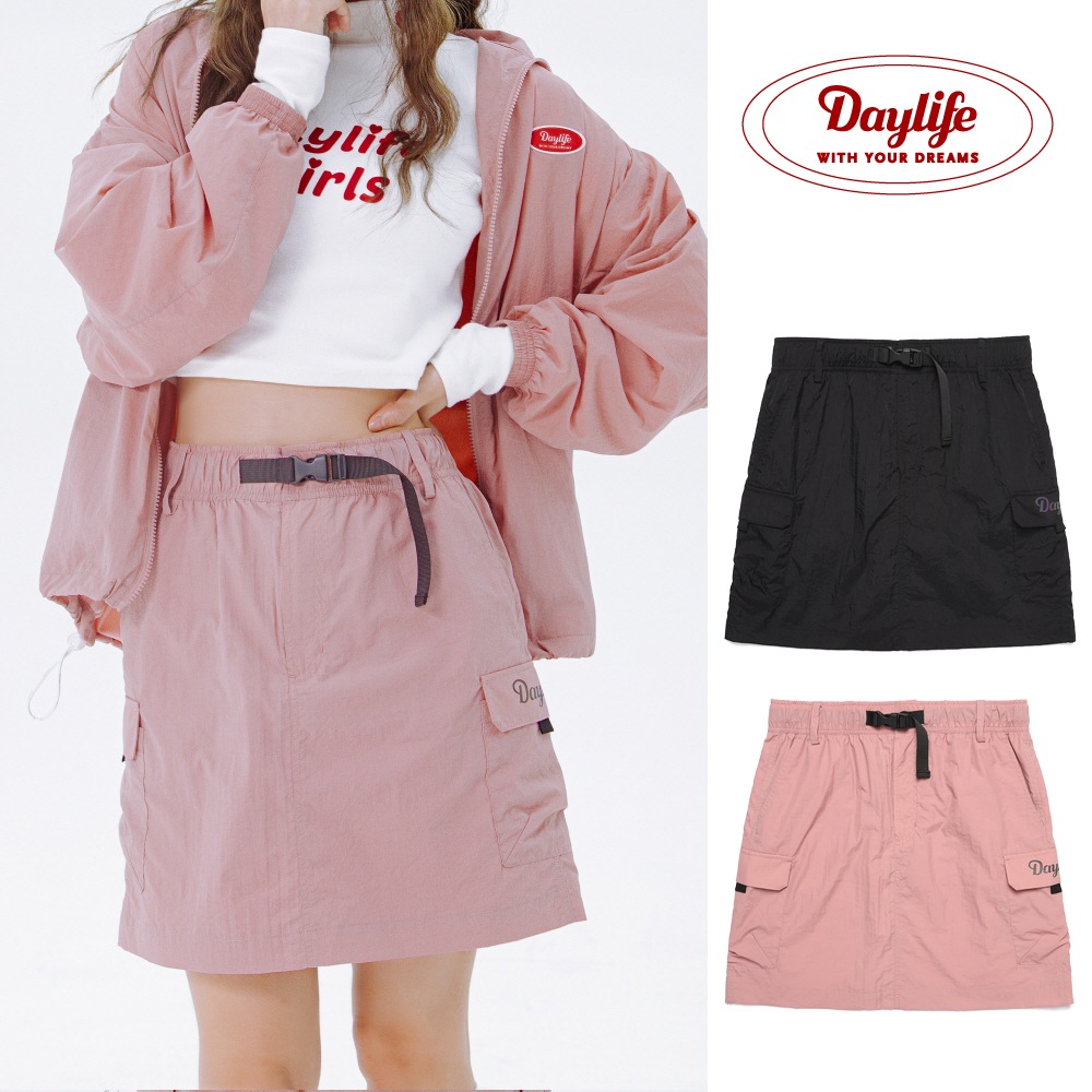 DAYLIFENEW! 20FW REFLECTIVE BELT SKIRT (2 COLOR)