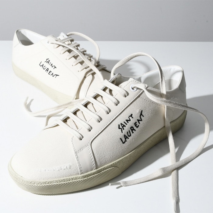 スニーカー 靴 コートクラシックスニーカー 611106 GUP10 メンズ CREAM ホワイト ロゴ シューズ ローカット 人気 おすすめ