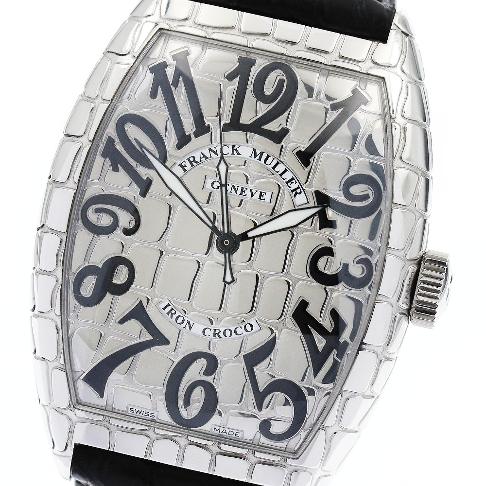 フランクミュラー FRANCK MULLER 8880SCIRONCRO トノー カーベックス アイアンクロコ 自動巻き メンズ _899894【中古】