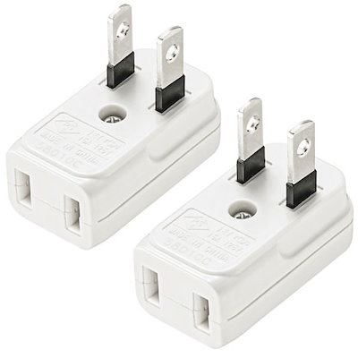 他サイト： サンワサプライ　スペースアダプタ たて型 2個入り　TAP-B54の商品画像