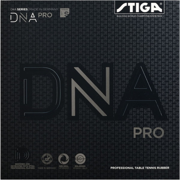 STIGA スティガ テンション系裏ソフトラバー DNA プロ S 黒 特厚 卓球ラバー 1712010121