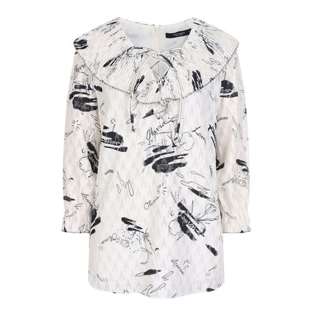 [オリビアローレン] リンクルポイントブラウス_Vornlym5121