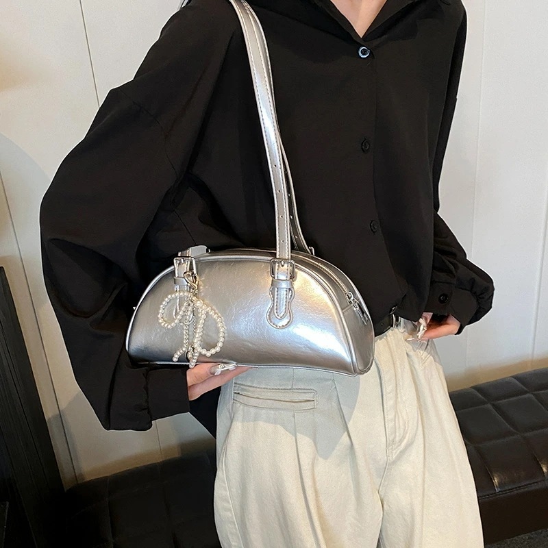 ショルダーバッグ　春夏　韓国ファッション　デザイン　リボン (T)