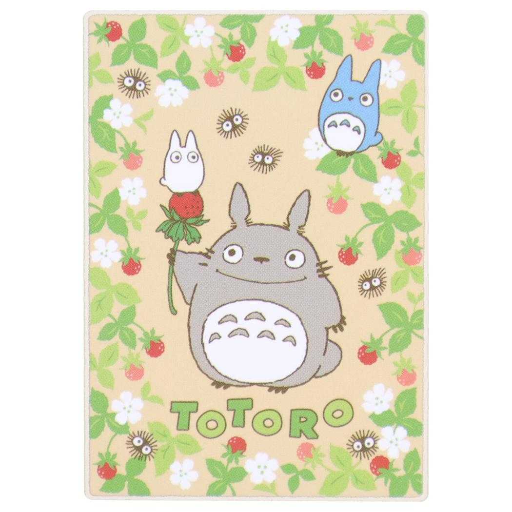 となりのトトロ 毛布 シングル ボア ビッグ ブランケット いちご見つけた スタジオジブリ