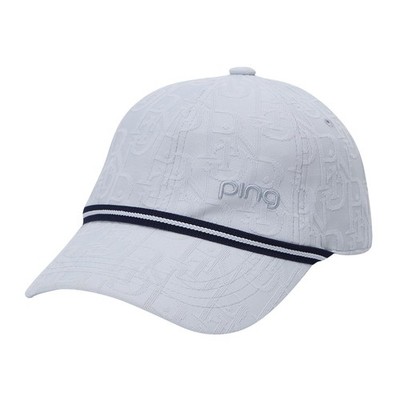 正規品 PING レディース ジャカードテープ装飾バックリボンボールキャップ