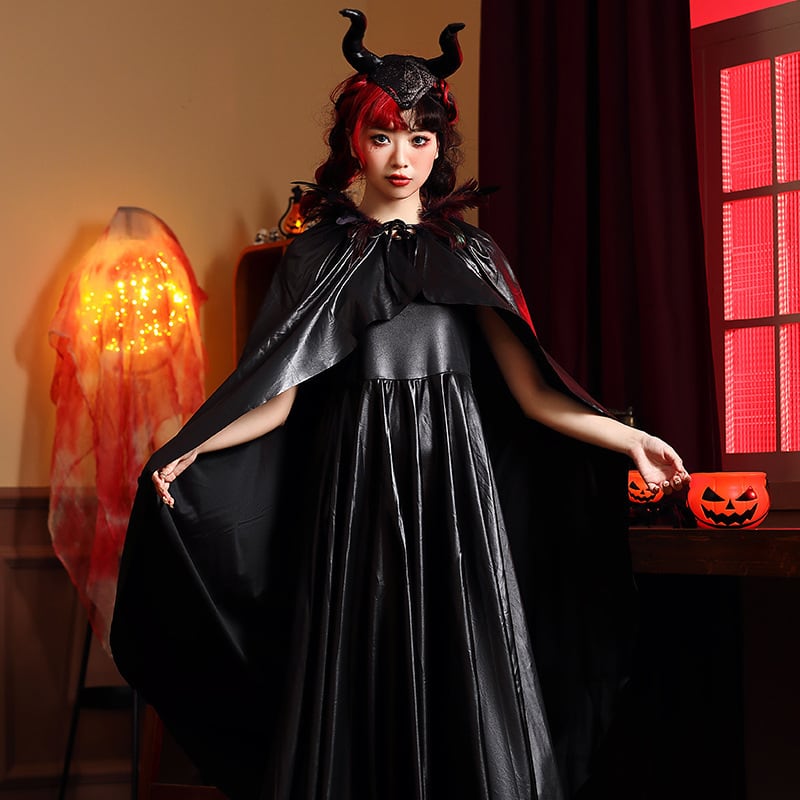 （3点セット）ハロウィン 仮装 巫女 魔女 女王 コスチューム コスプレ お祭り 文化祭 ワンピース