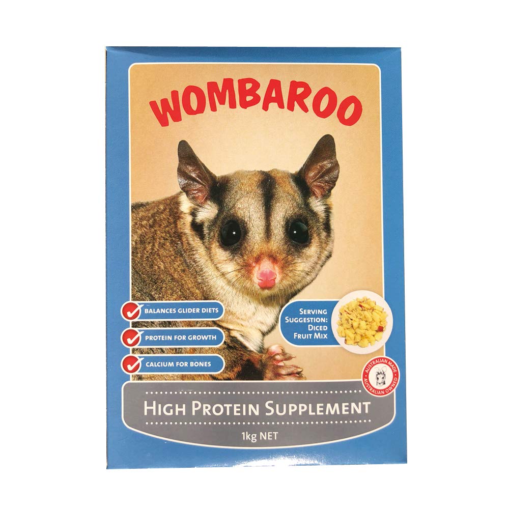 最安値挑戦中 WOMBAROO(ウォンバルー) ハイプロテインサプリメント( High Protein Supplement) 1Kg/フクロモモンガ用栄養補助食品