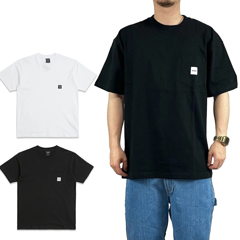 Tシャツ 半袖 SET BOX LOGO S/S POCKET TEE 2025SS ブラック ホワイト トップス スケーター ストリート系 スケートボード 人気 メンズ 正規品 TS02419