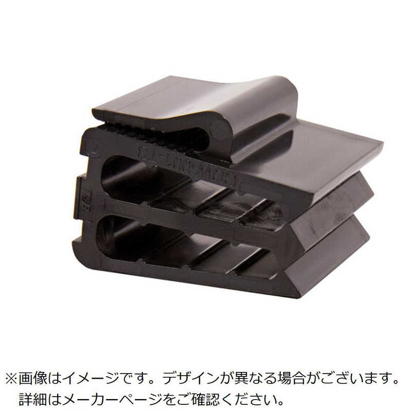 ABB　TY-Rap 高性能ケーブルクリップ Z形ケーブルエッジクリップ(黒色)(小袋)許容ケーブル最大8本50個入り　TC413X