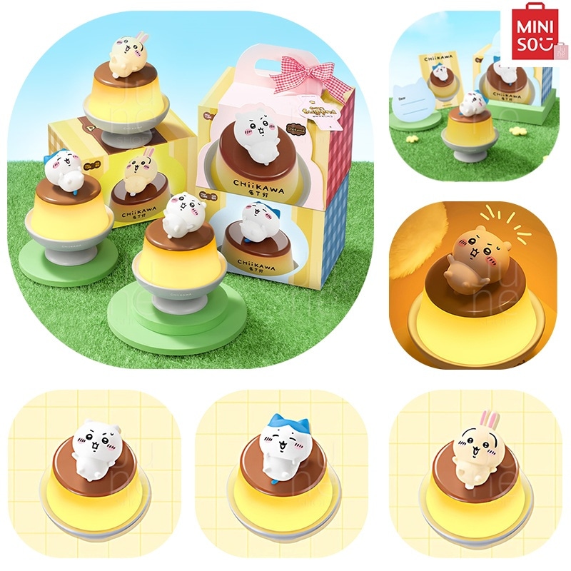 ちいかわ プリン小夜灯 【全ネット先発！3日出荷！公式正規品】 ハチワレ うさぎ ペンダント 小夜灯 ひかりをだす 光を発する バッグチャーム キーリング バッグチャーム かわいい INS 韓国