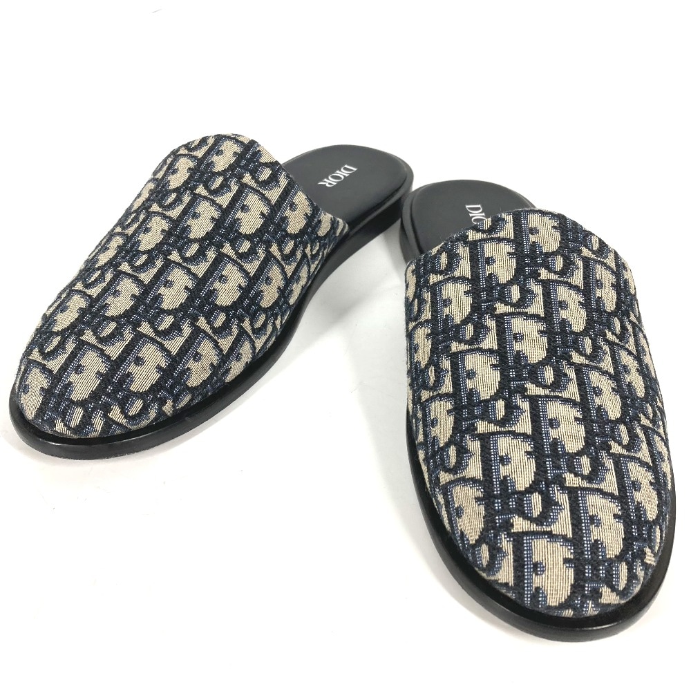 サンダル 3SA097ZJU96142 オブリーク スリッパ 靴 シューズ フラット キャンバス/レザー ネイビー