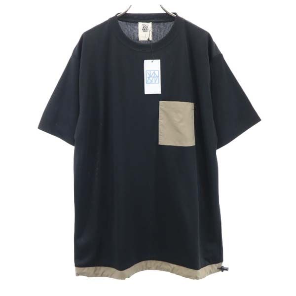 未使用 バースト222 20ss 半袖 ポケット付 Tシャツ 2 ブラック vast222 ポリシャツ メンズ 7,710円