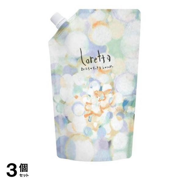 ロレッタ まいにちのすっきりシャンプー 500mL (つめかえ用) 3個セット