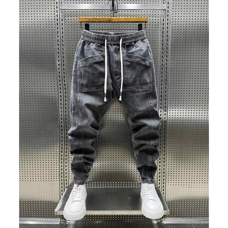 新品掲載！メンズ 男性用 ボトムス パンツ 韓国 おしゃれ シンプル 大人 かっこいい ズボン ゆったり カジュアル ストリート デニム 個性的 ヒップホップ ブルー ハーレム