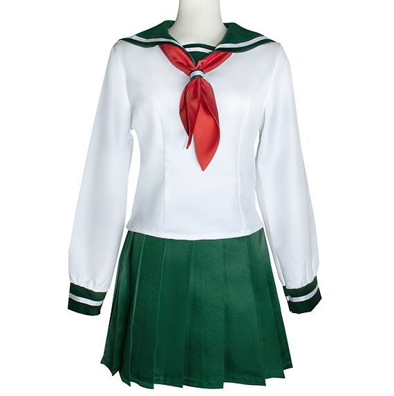 犬夜叉 風 日暮かごめ ひぐらしかごめ セーラー服 長袖 コスチューム コスプレ衣装 3点セット サイズ XS―XXXL