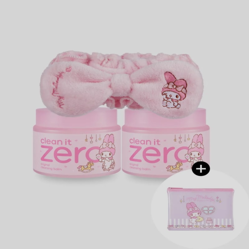 [1+1]クリーンイットゼロオリジナルバームセット(180ml*2+洗顔バンド+パウチ)