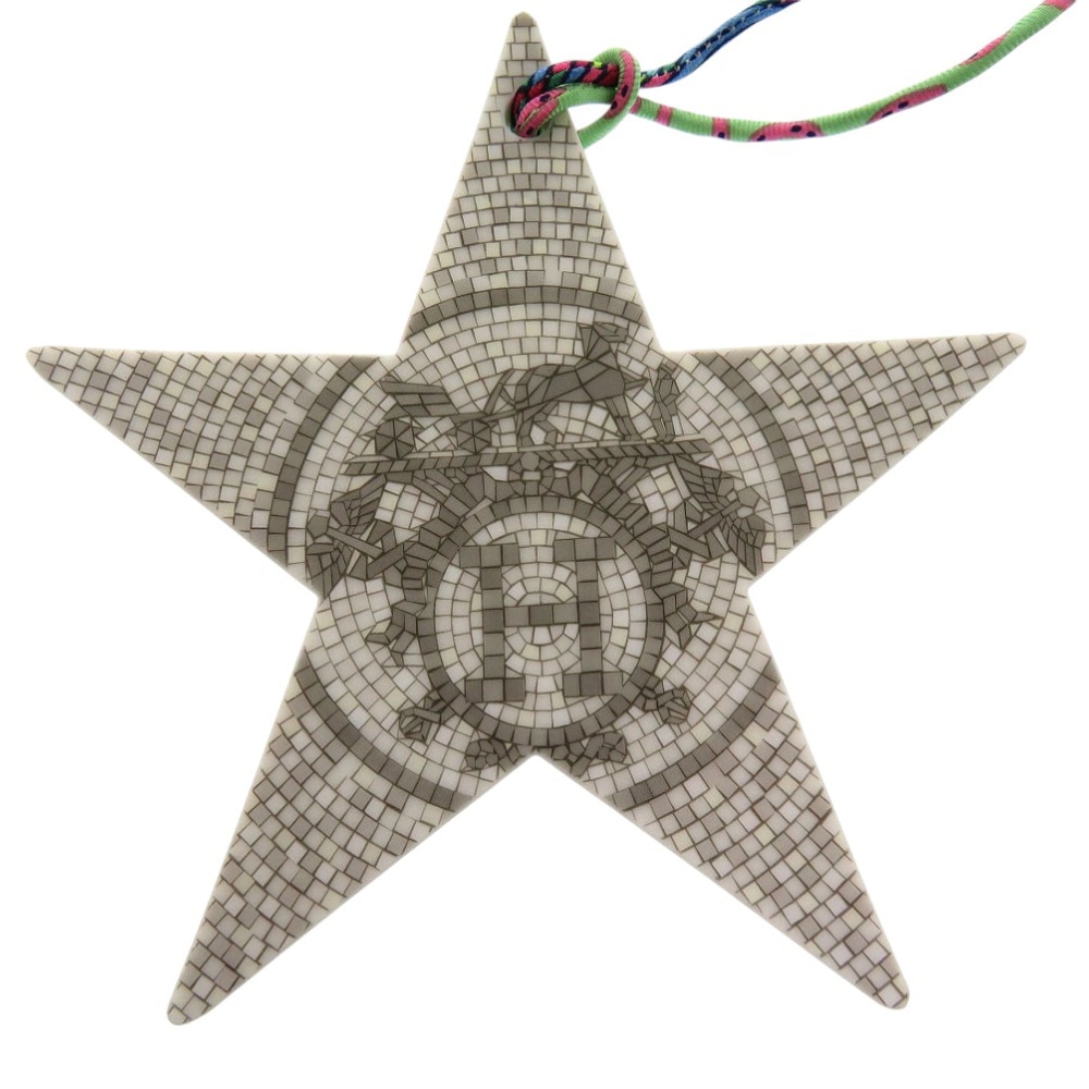 新品同様 ブールドゥノエル　プティアッシュ　X’S　クリスマス　モザイク タイル柄 オブジェ ポーセリン/ポーセリン グレー 0272【中古】 ユニセックス 20,075円