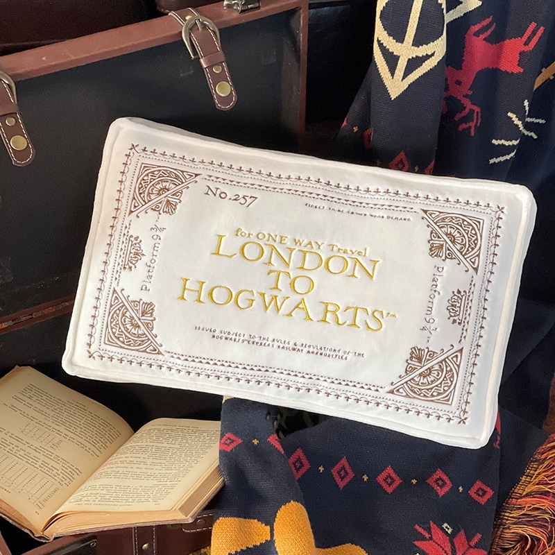 ハリー・ポッター製品ホグワーツ特急チケットピロークッションピロー長方形