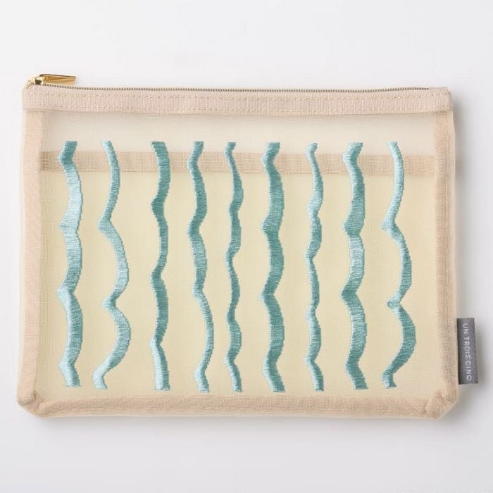 （まとめ買い）ムラタトモコ 刺繍 メッシュポーチ Ripple（リップル） UTN309 [x3]