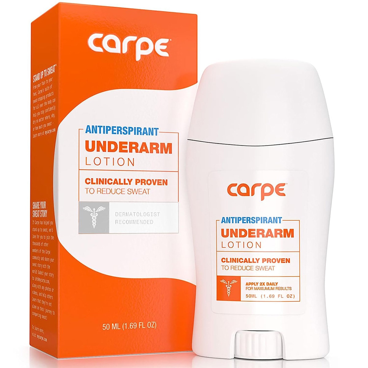 【追跡可能海外メール便】カルぺ 脇下 制汗剤 ローション ワキガ　脇汗　50ml Carpe Antiperspirant Underarm Lotion