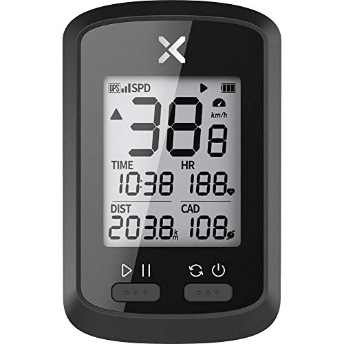 XOSS GPS サイクルコンピュータ ワイヤレス サイコン USB充電式 バッテリー内蔵 Blue