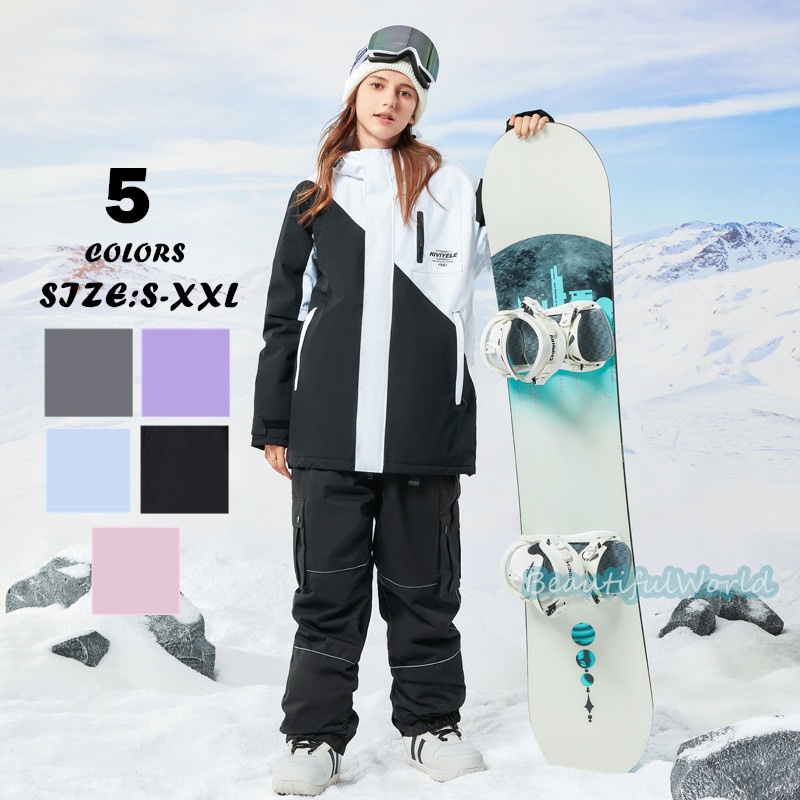 スノーボードウェア 上下 スキーウェア 上下セット メンズ レディース スノボウェア ジャケット パンツ 男女兼用 スノーウェア 撥水 防風 保温 雪遊び