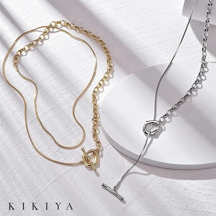 【20点セット】【急速出荷】ネックレス 3WAY仕様 マンテルネックレス ロングネックレス チェーン 83cm ハワイアン サージカルステンレス ステンレス シルバー ゴールド k 仕上 ニッケルフリ