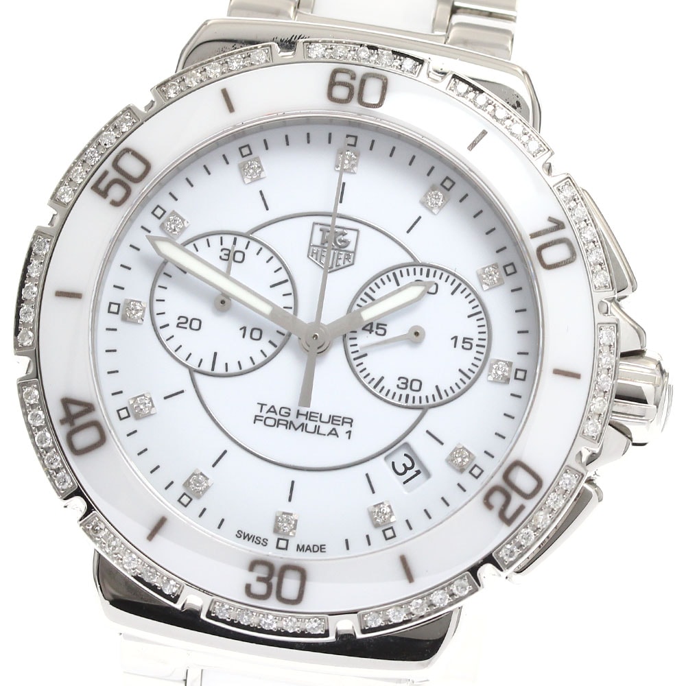 タグホイヤー TAG HEUER CAH1213.BA0863 フォーミュラ1 クロノグラフ ダイヤモンド クォーツ メンズ 良品 _911673【中古】