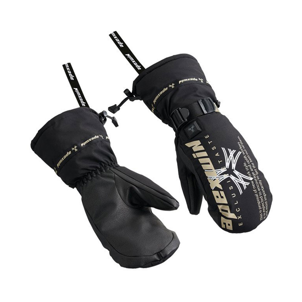 手袋 防寒 充電式 防水 防風 ミトン メンズ レディース 秋冬 温感 ヒーターグローブ ミトングローブ ヒートミトン バッテリーセット ヒーター付き 充実機能 簡単操作 カーボンファイバー 4250