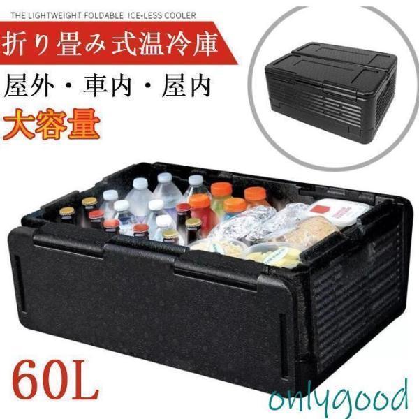 車載 温冷庫 冷蔵庫 大容量 60L 車載用ポータブル 保温保冷ボックス クーラーボックス レジャー