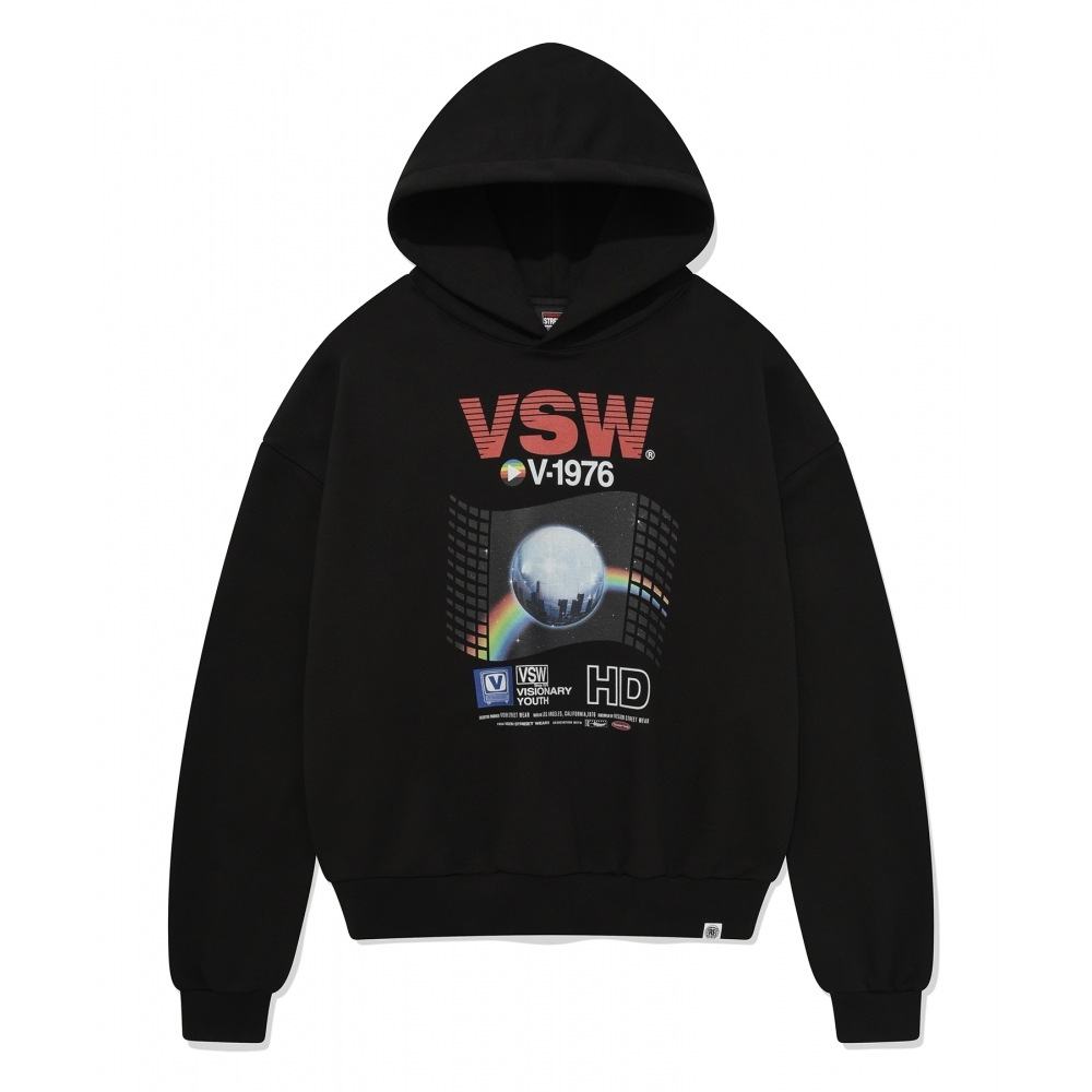 VISION StreetWEAR VSW レトロ VHS パーカー ブラック