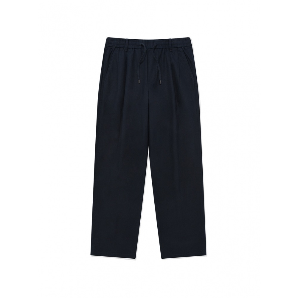 カバーナット 23SS リネンバンディングイージーパンツネイビー