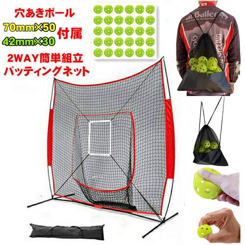 新品は時間限定で買い占める野球 練習 ネット バッティングネット 穴あきボール セット ピッチングネット 集球ネット 練習用 子供 大人 ジュニア 少年野球 簡単組み立て式野球 練習 7,255円